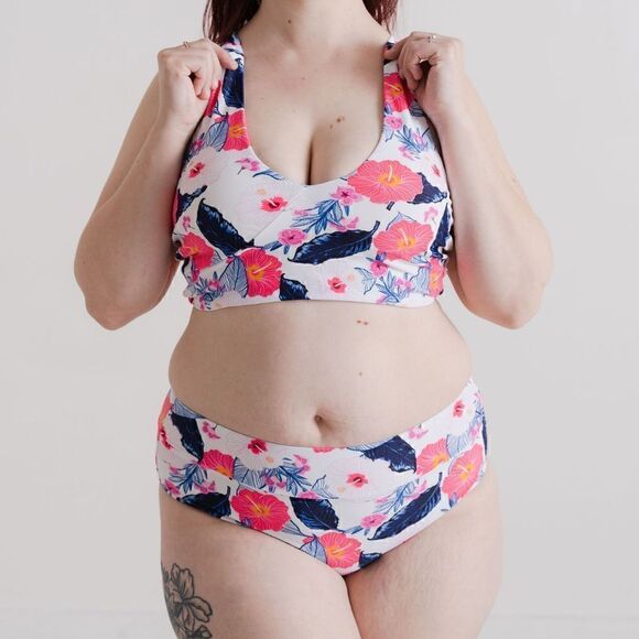 Crossback Athletic Bikini Swimsuit Top Sports Bralette - Picture 7 of 13